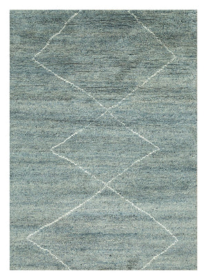 Uldtæppe - 240 x 150 cm - benzinblå