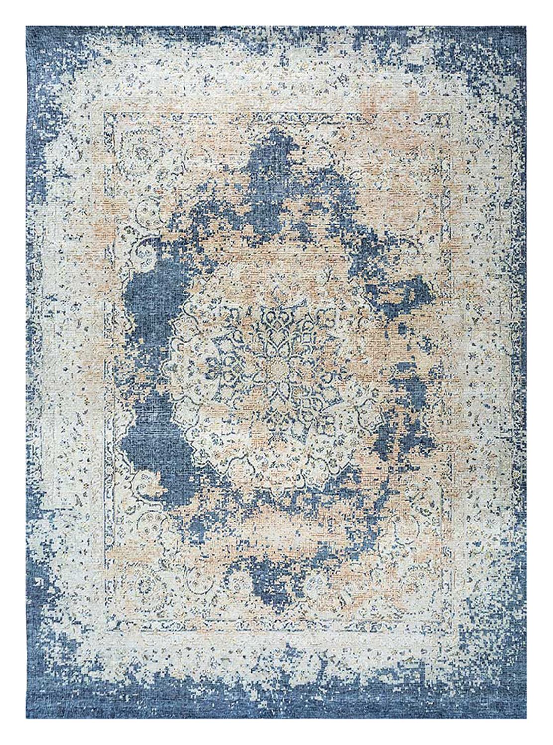 Uldtæppe - 300 x 240 cm - lyseblå