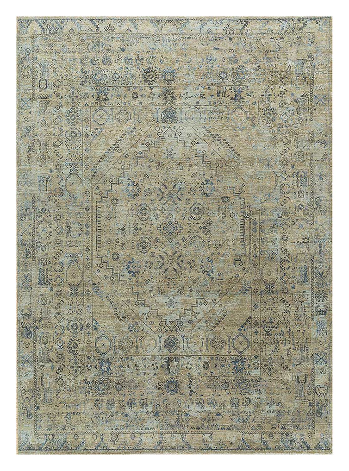 Uldtæppe - 240 x 170 cm - mintgrøn
