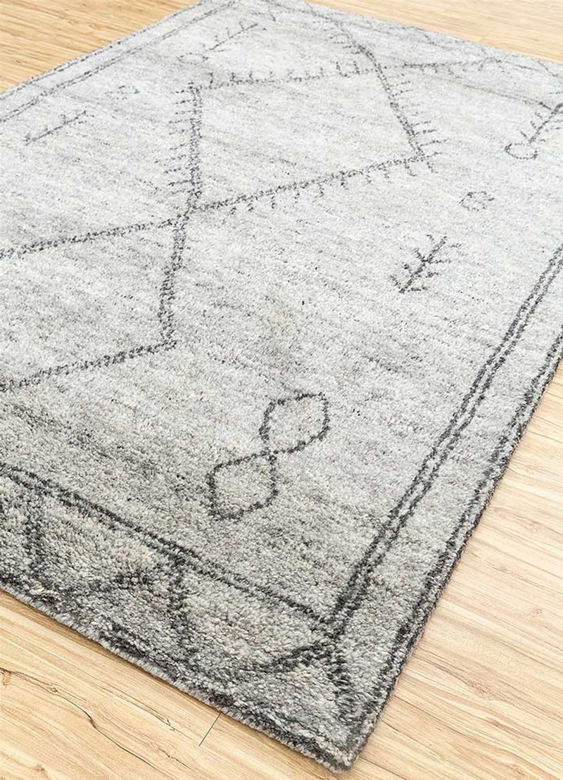 Uldtæppe - 240 x 150 cm - beige
