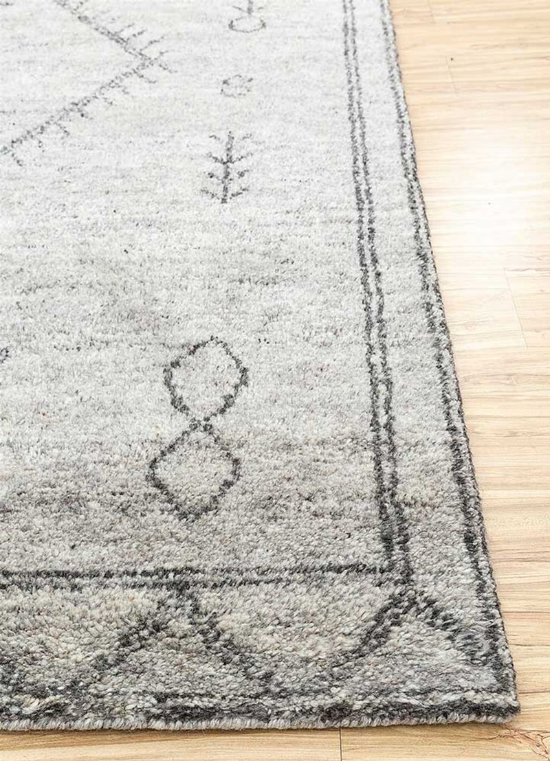 Uldtæppe - 240 x 150 cm - beige