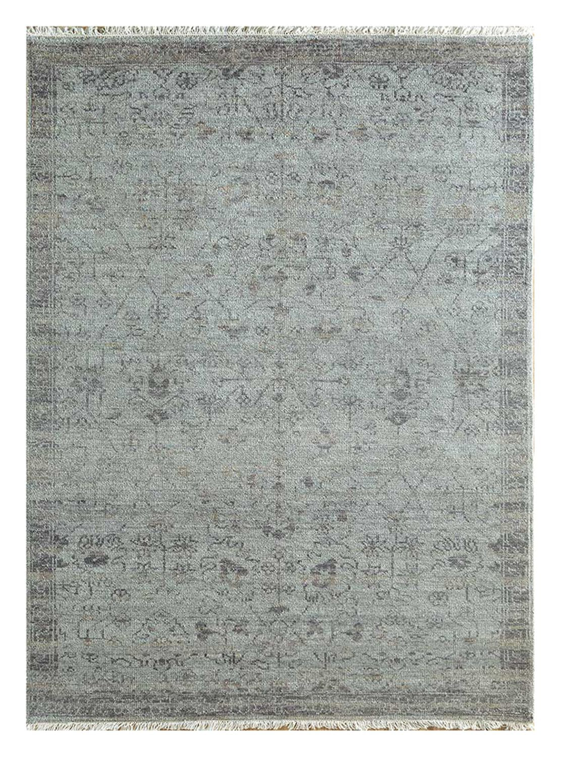 Uldtæppe - 300 x 240 cm - lyseblå