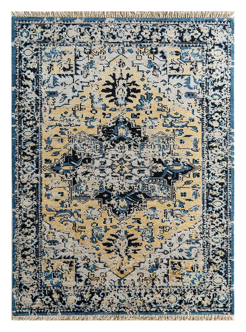 Uldtæppe - 300 x 200 cm - turkis
