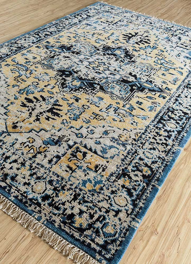 Uldtæppe - 300 x 200 cm - turkis