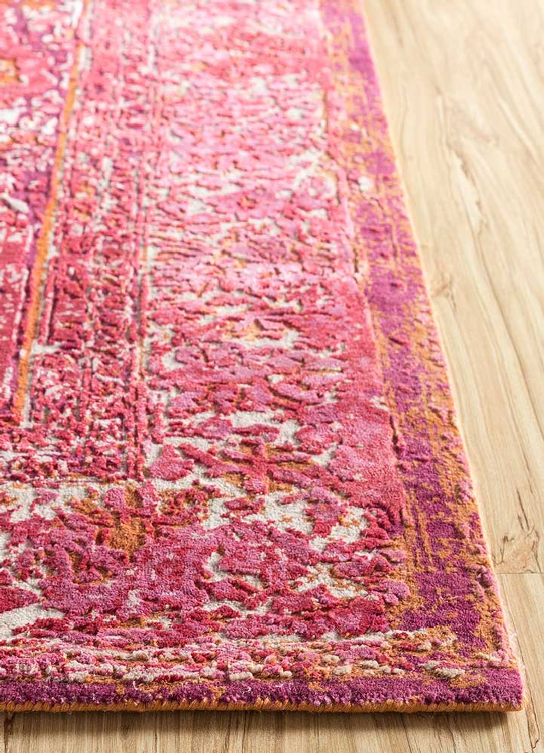 Uldtæppe - 300 x 240 cm - lysrød