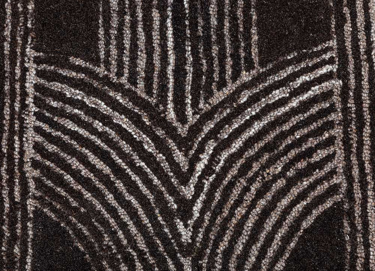 Uldtæppe - 240 x 150 cm - taupe