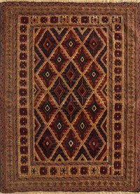 Uldtæppe firkantet  - 120 x 120 cm - guld