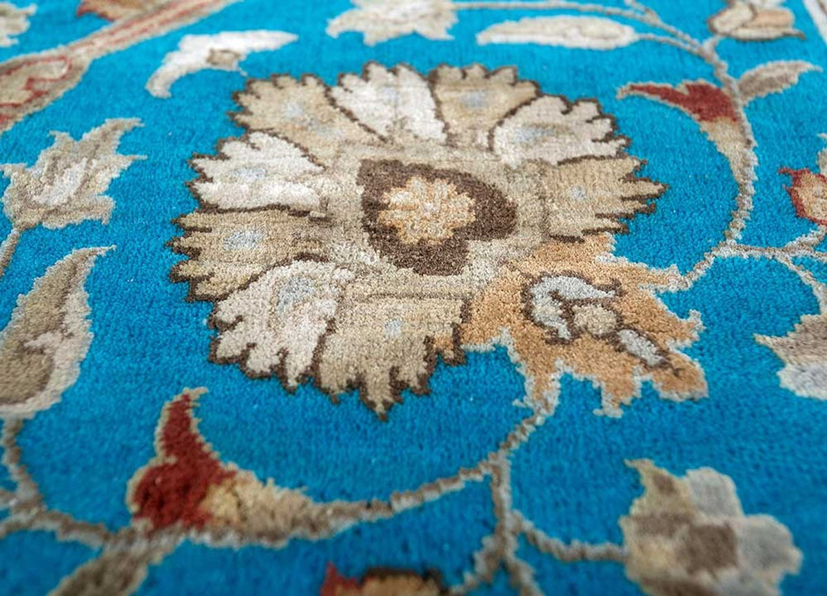 Uldtæppe - 300 x 240 cm - blå