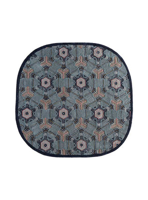 Uldtæppe særlig form  - 240 x 170 cm - flerfarvet