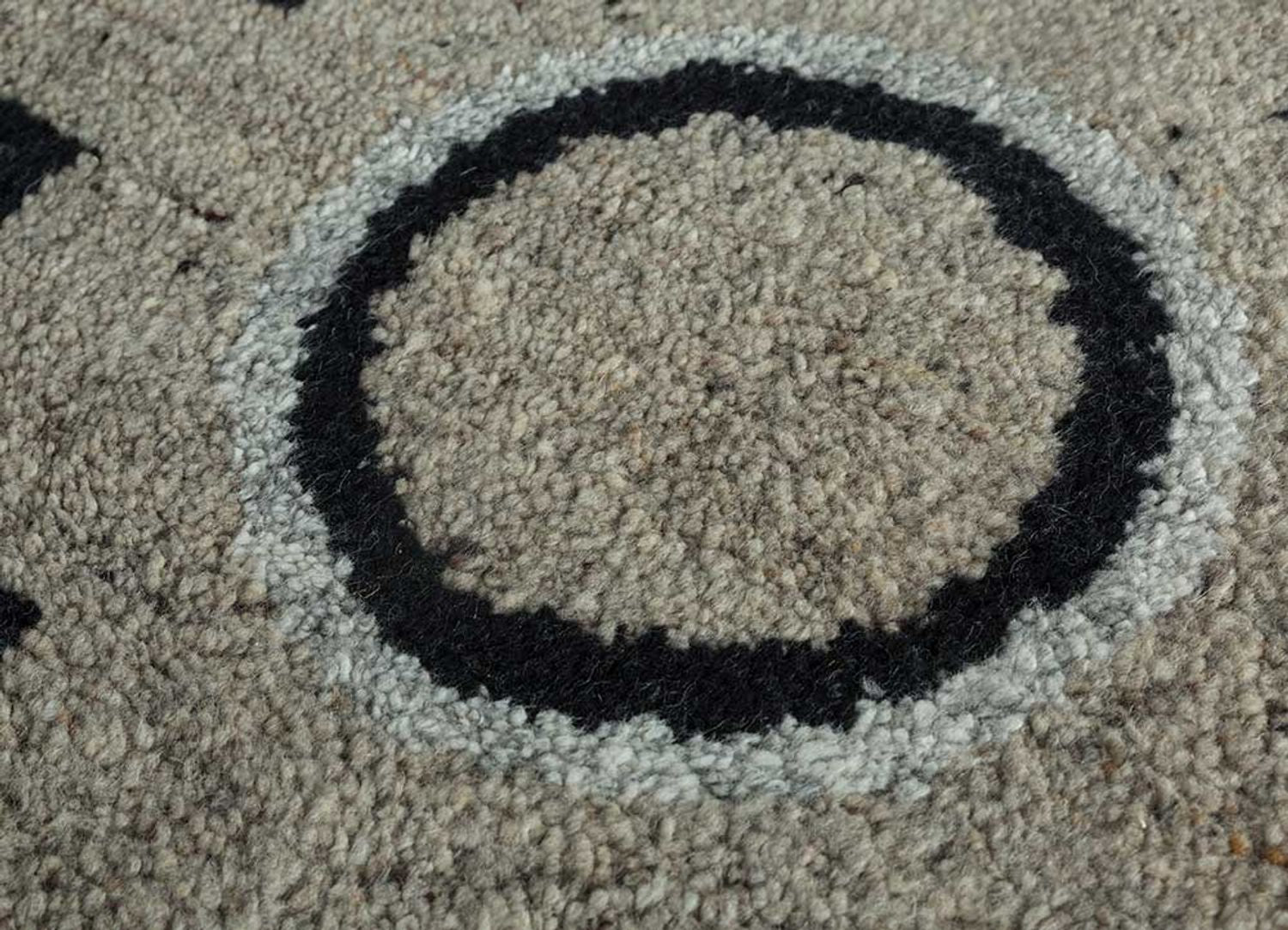Uldtæppe - 300 x 240 cm - grå