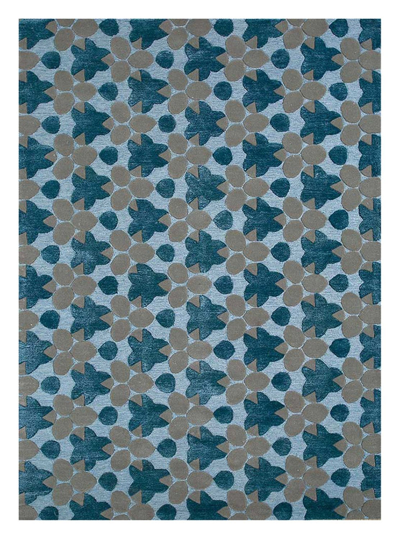 Uldtæppe - 240 x 170 cm - blå