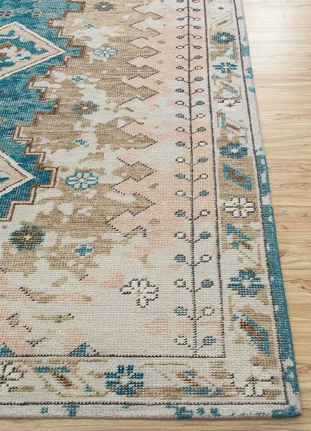 Uldtæppe - 300 x 240 cm - flerfarvet