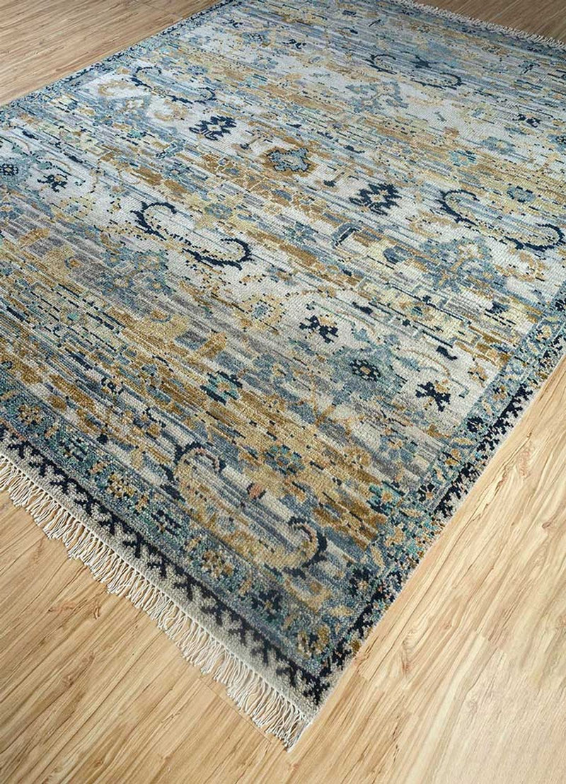 Uldtæppe - 300 x 240 cm - havblå