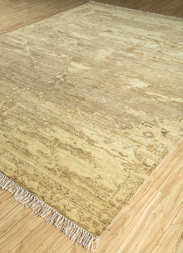 Uldtæppe - 300 x 240 cm - guld