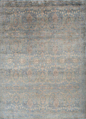 Designer tæppe - 300 x 240 cm - blå