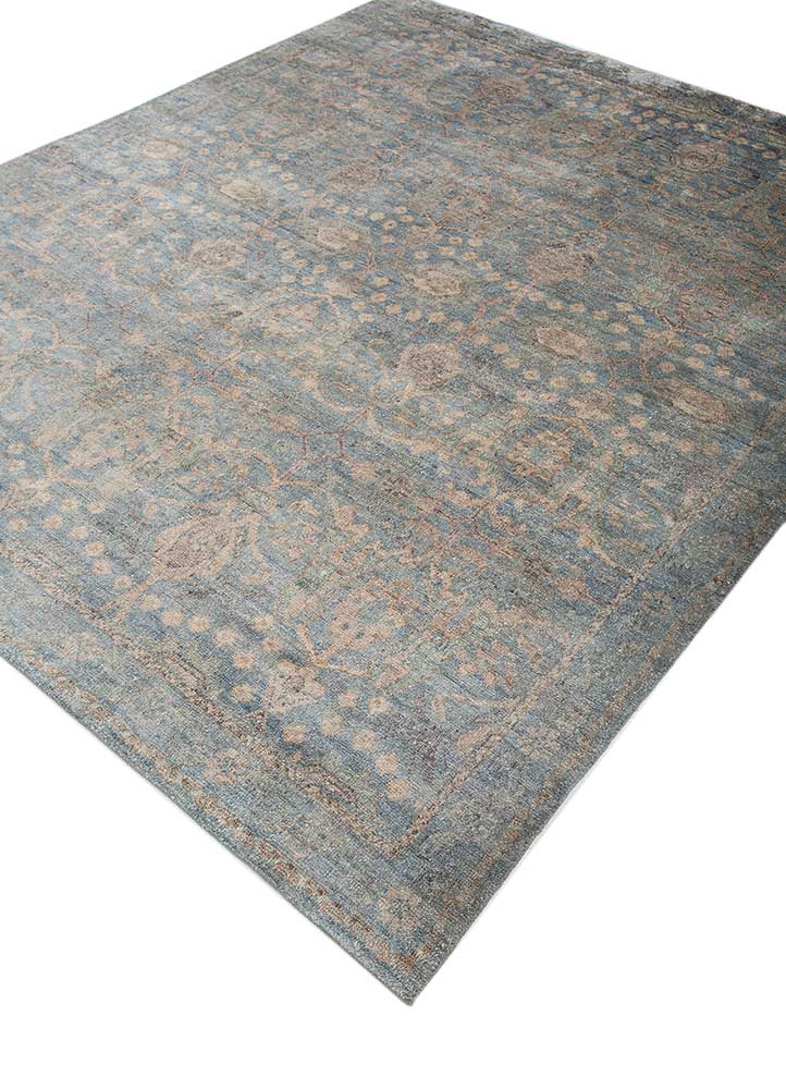 Designer tæppe - 300 x 240 cm - blå