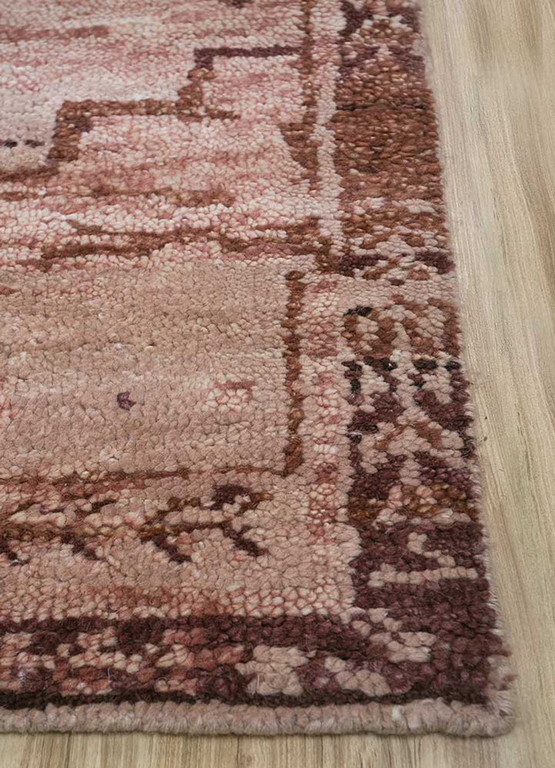 Vintage tæppe - 300 x 240 cm - laks