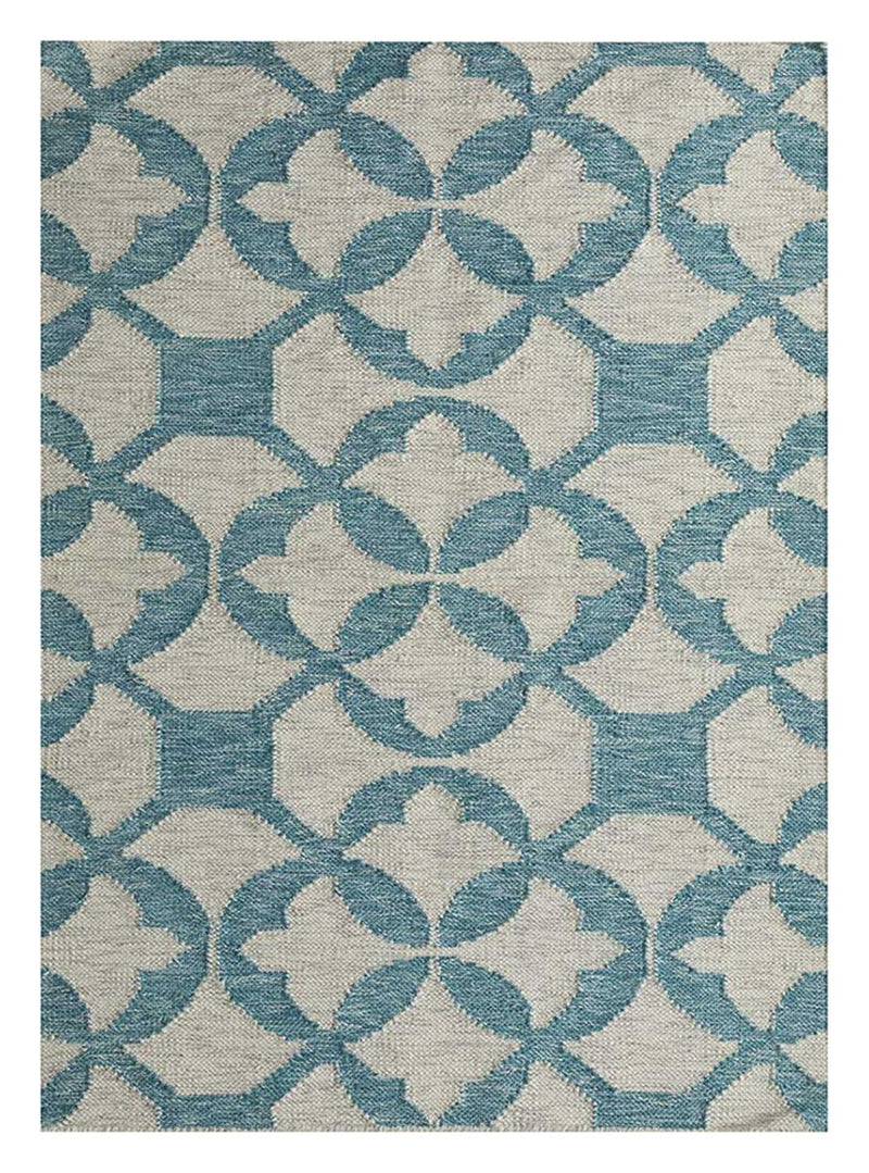 Uldtæppe - 300 x 240 cm - turkis