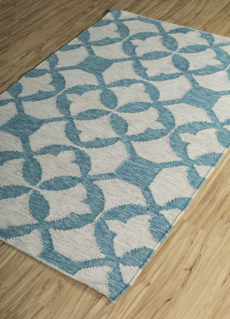 Uldtæppe - 300 x 240 cm - turkis