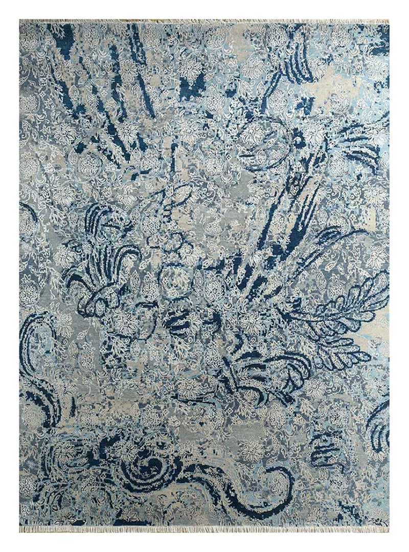 Uldtæppe - 300 x 240 cm - blå