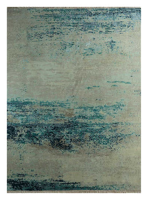 Uldtæppe - 300 x 240 cm - blå