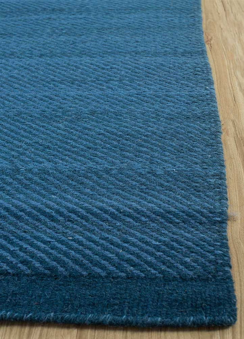 Uldtæppe - 300 x 240 cm - blå
