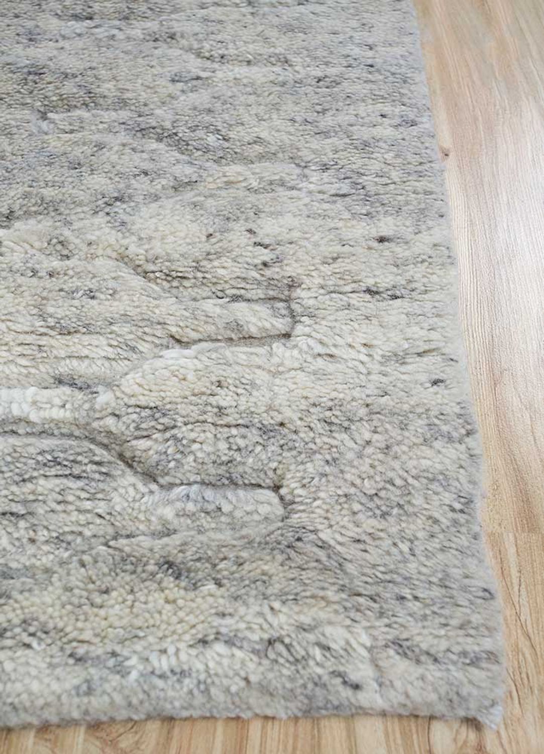 Uldtæppe - 300 x 240 cm - lysegrå