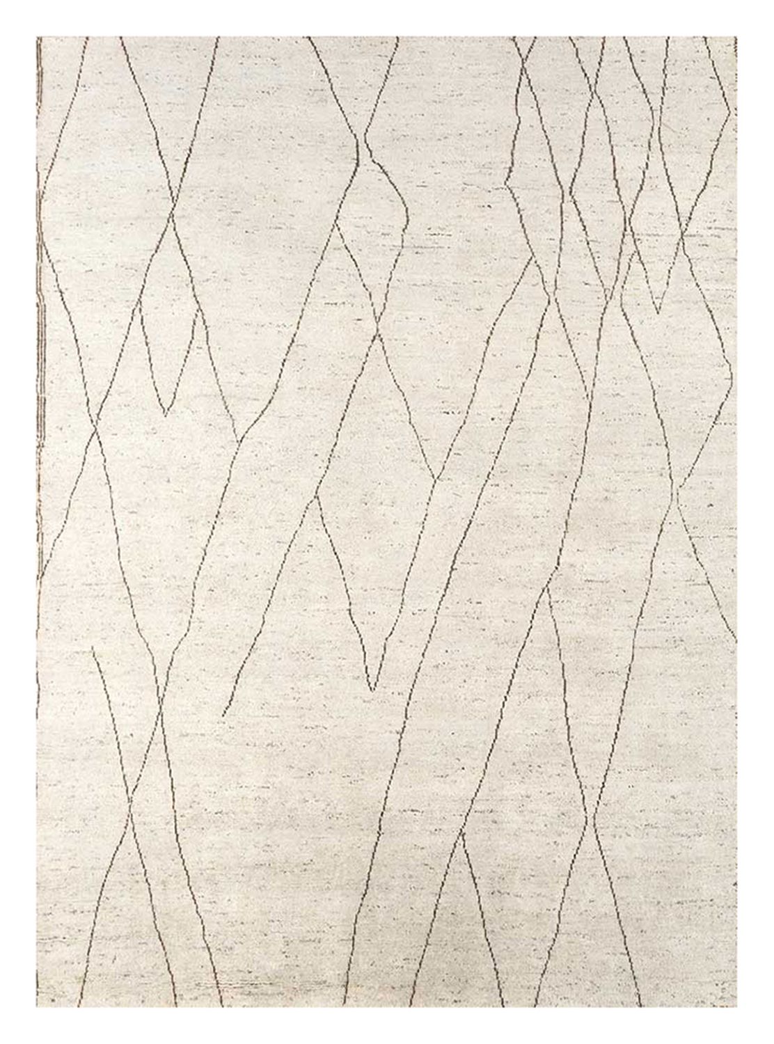 Uldtæppe - 300 x 240 cm - naturlig hvid