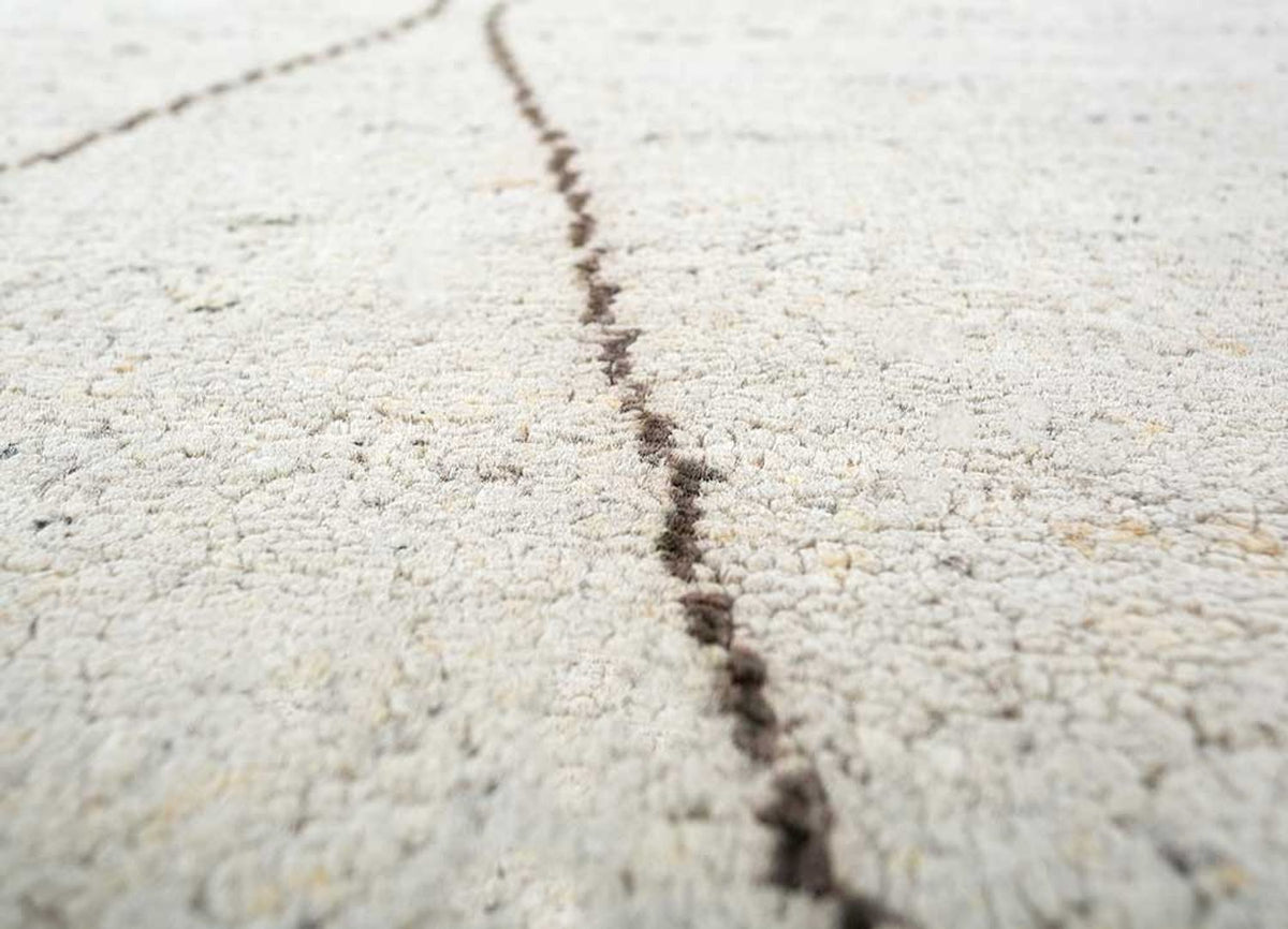 Uldtæppe - 300 x 240 cm - naturlig hvid