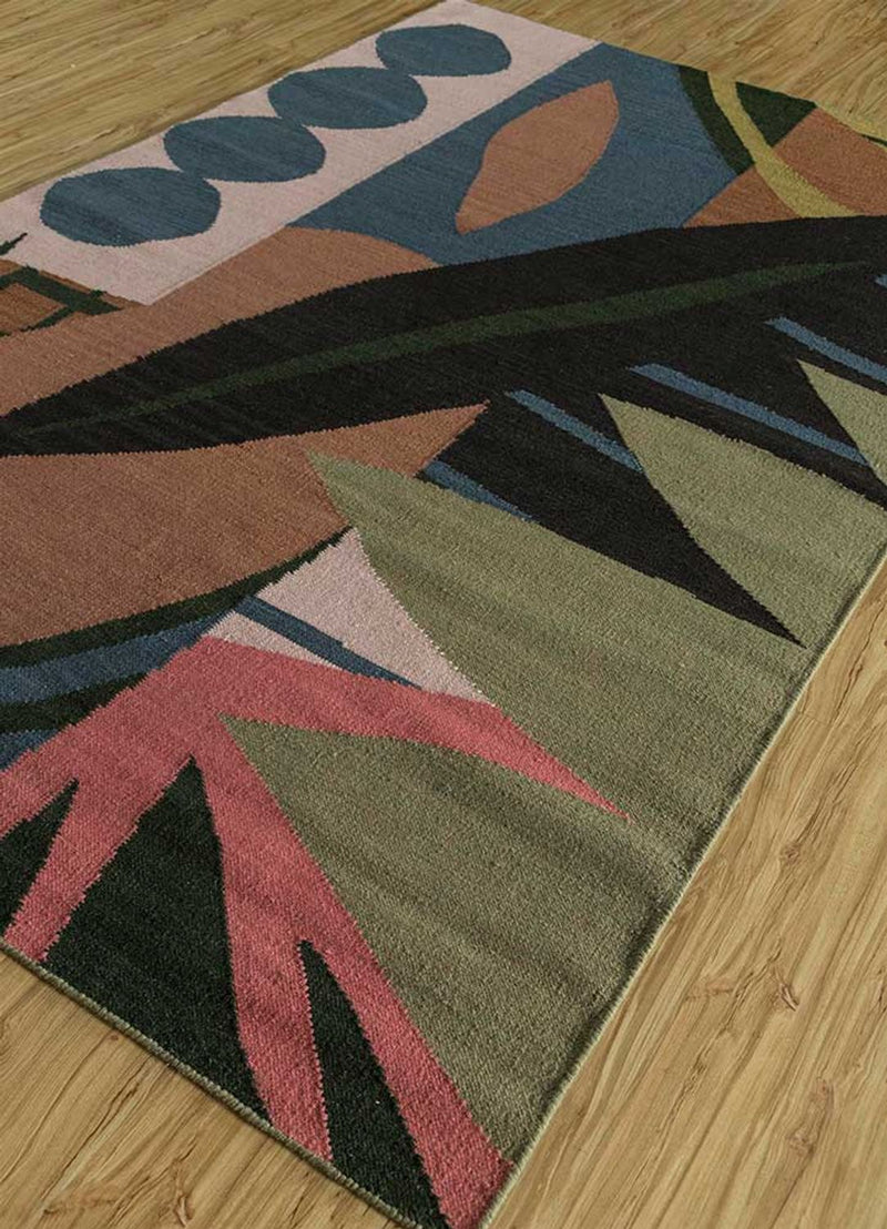 Uldtæppe - 270 x 180 cm - flerfarvet
