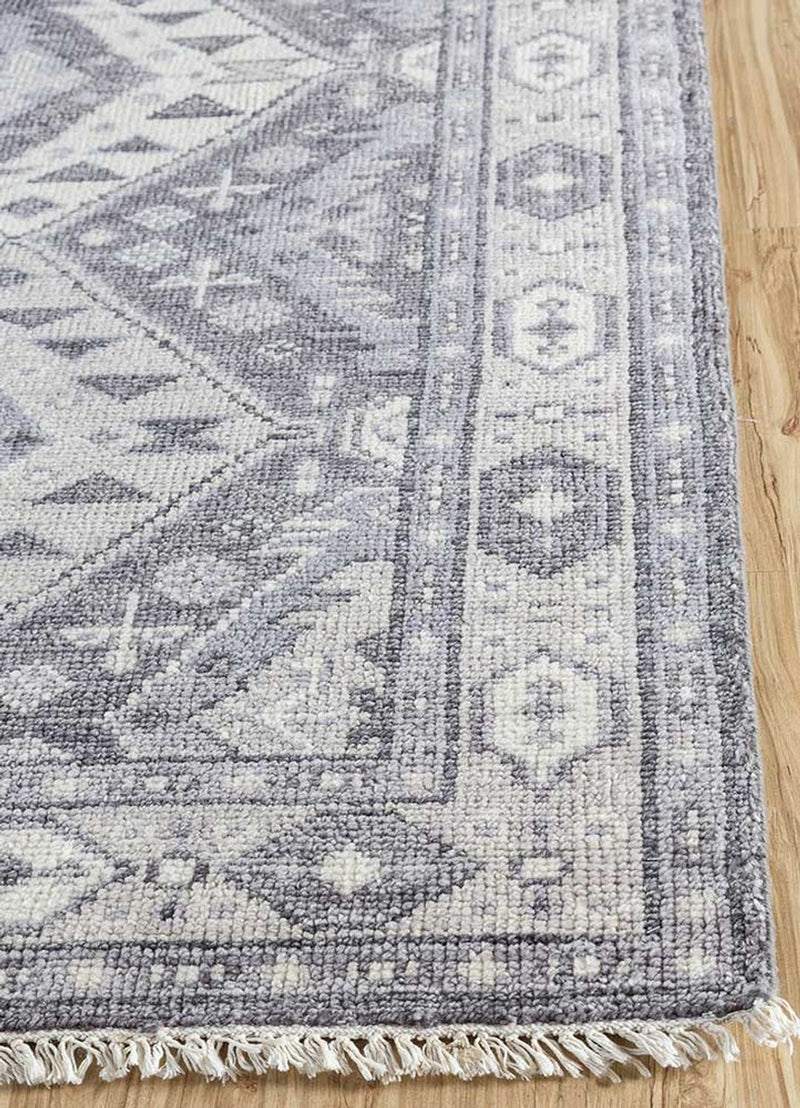 Uldtæppe - 300 x 200 cm - lysegrå
