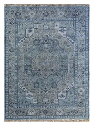 Uldtæppe - 300 x 200 cm - mørkeblå