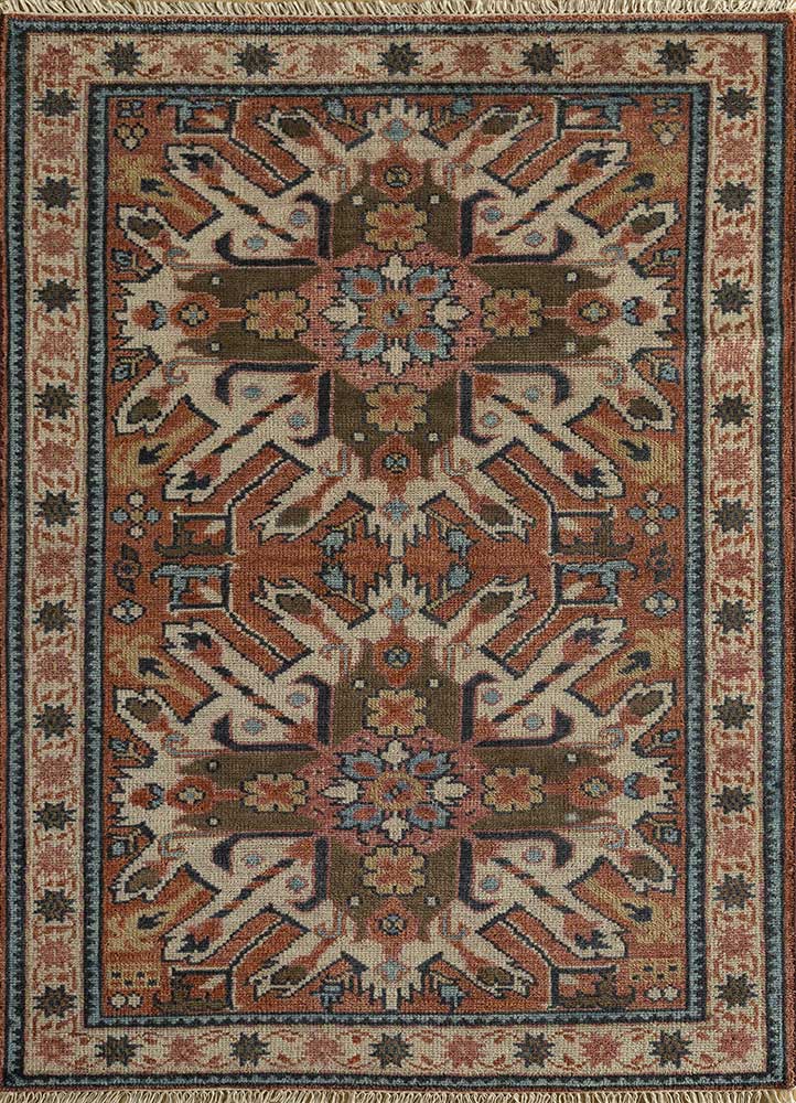 Uldtæppe - 300 x 200 cm - orange