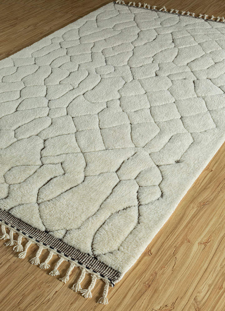 Uldtæppe - 300 x 200 cm - creme