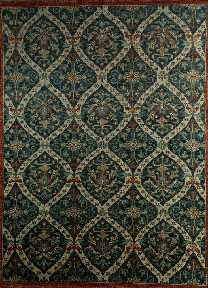 Uldtæppe - 300 x 200 cm - mørkegrøn