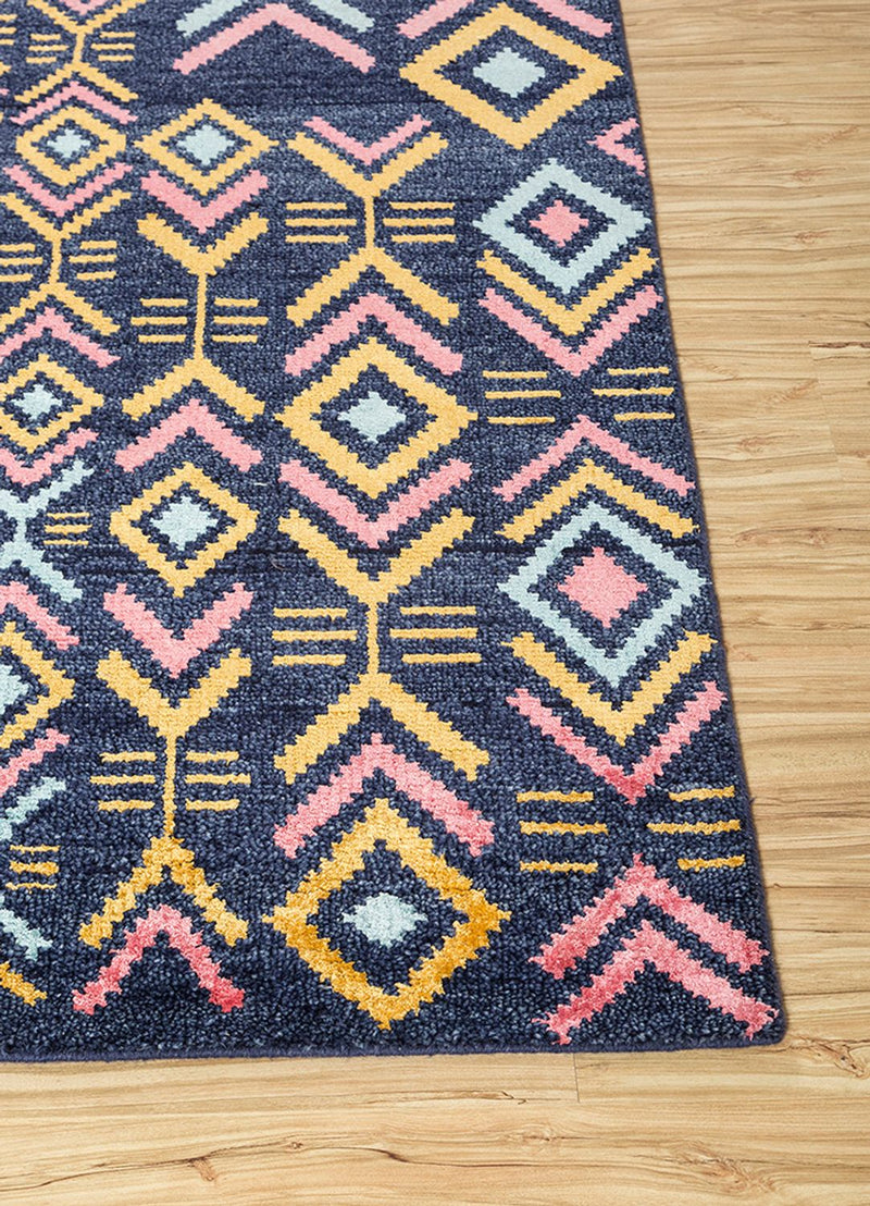 Uldtæppe - 300 x 200 cm - blå