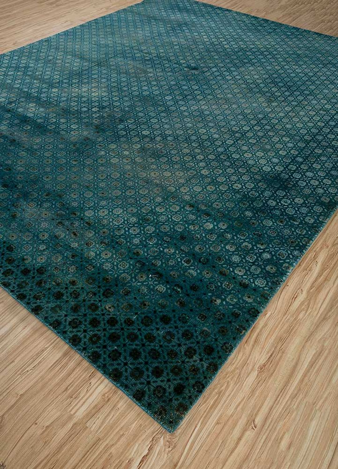 Uldtæppe - 300 x 240 cm - benzinblå