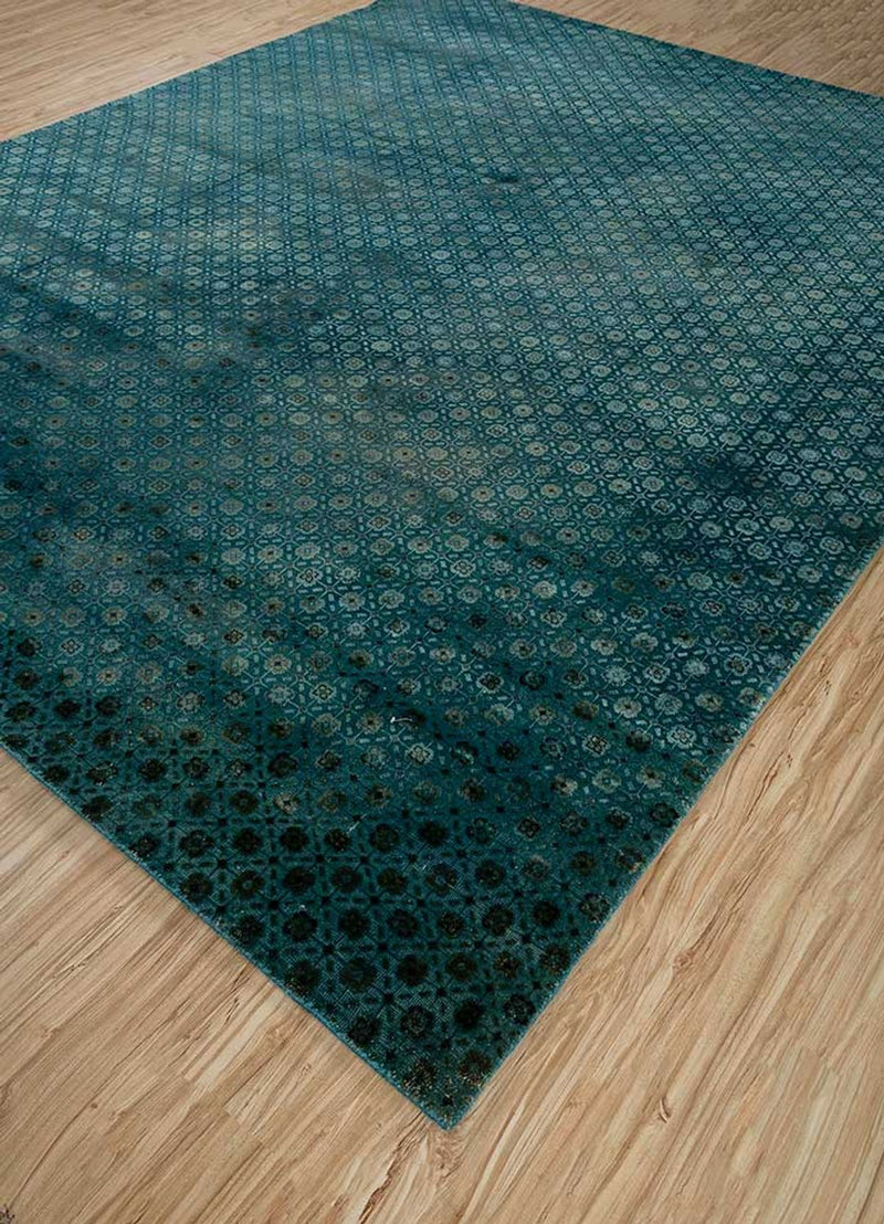Uldtæppe - 300 x 240 cm - benzinblå
