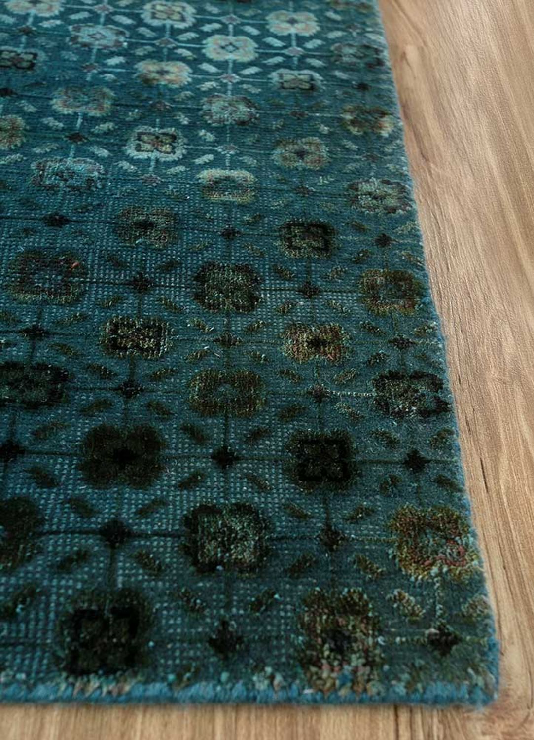 Uldtæppe - 300 x 240 cm - benzinblå