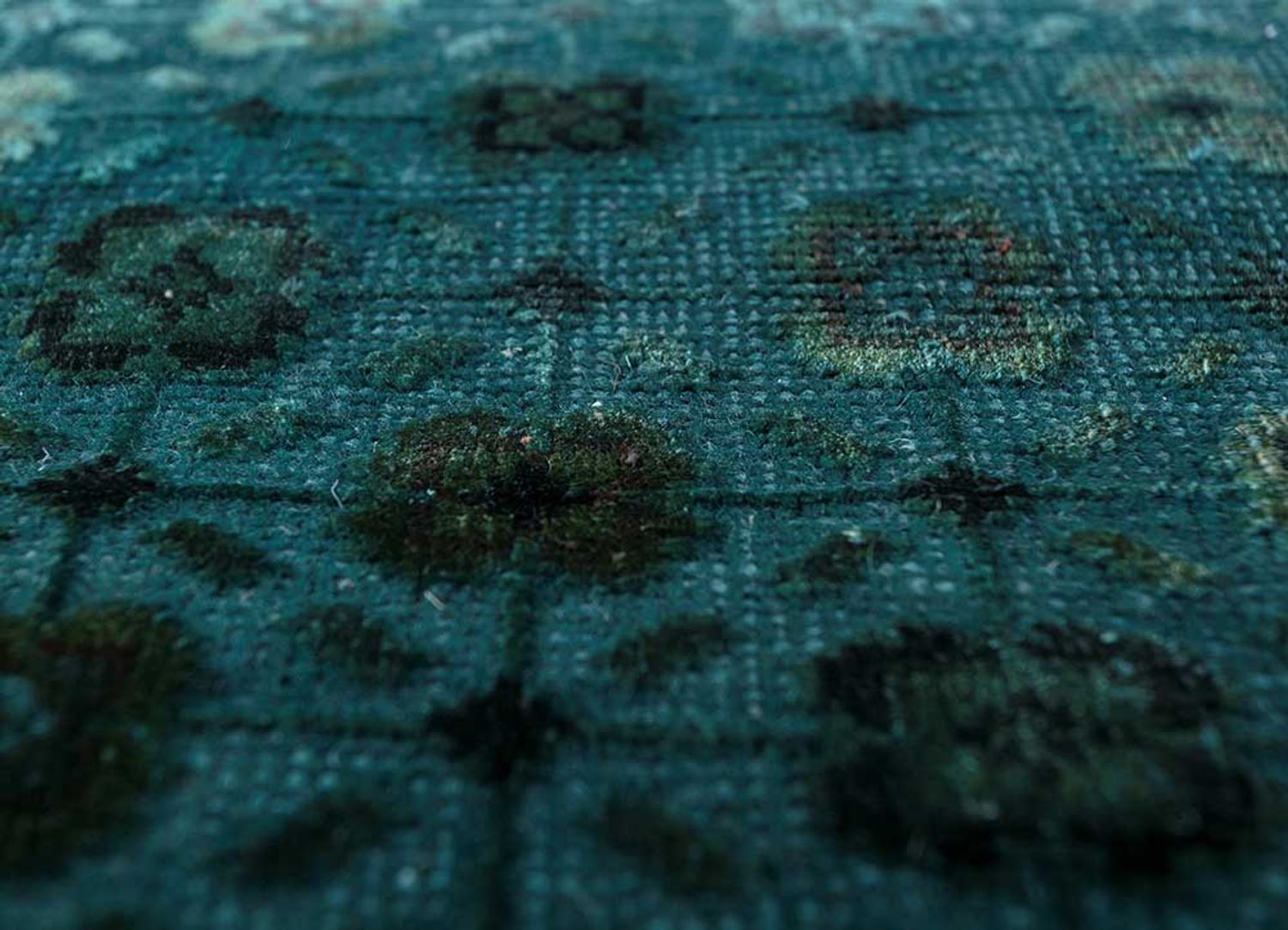 Uldtæppe - 300 x 240 cm - benzinblå