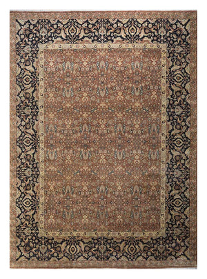 Orientalsk tæppe - 450 x 360 cm - brun