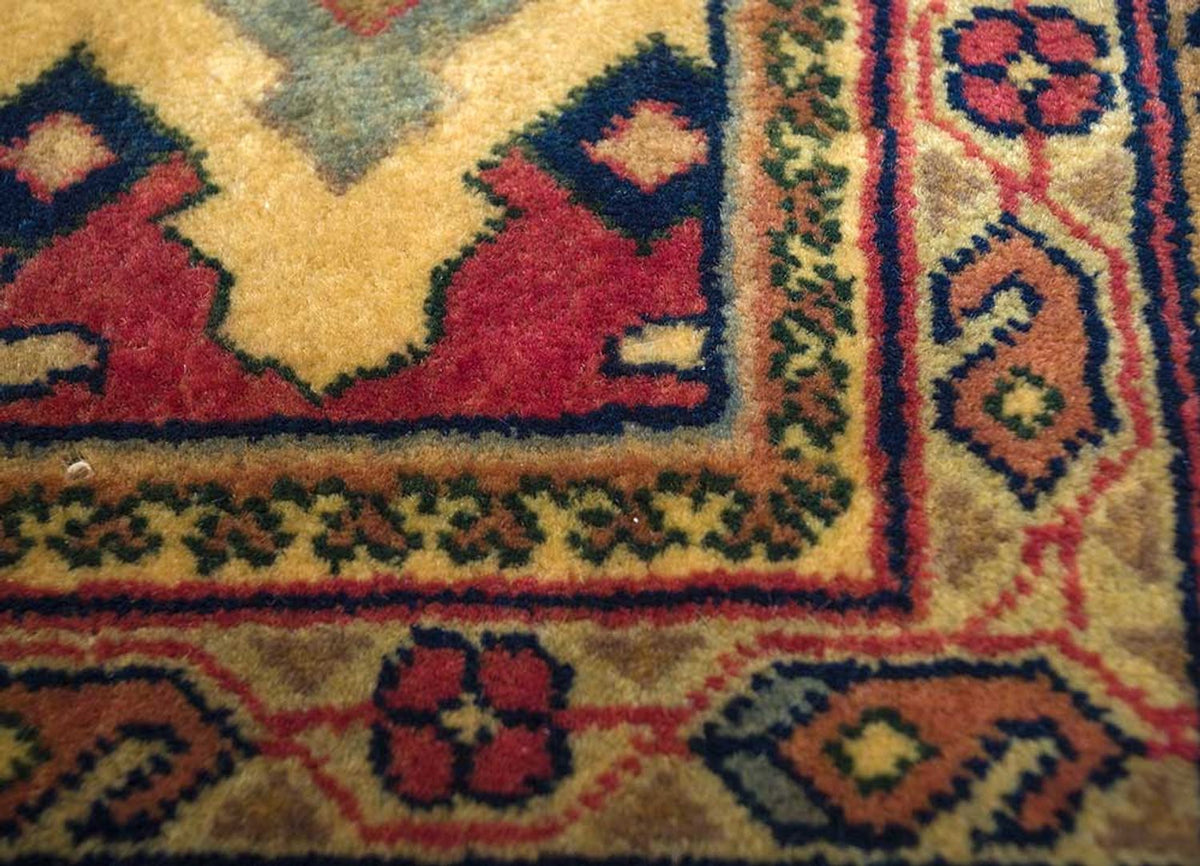 Uldtæppe - 450 x 360 cm - blå