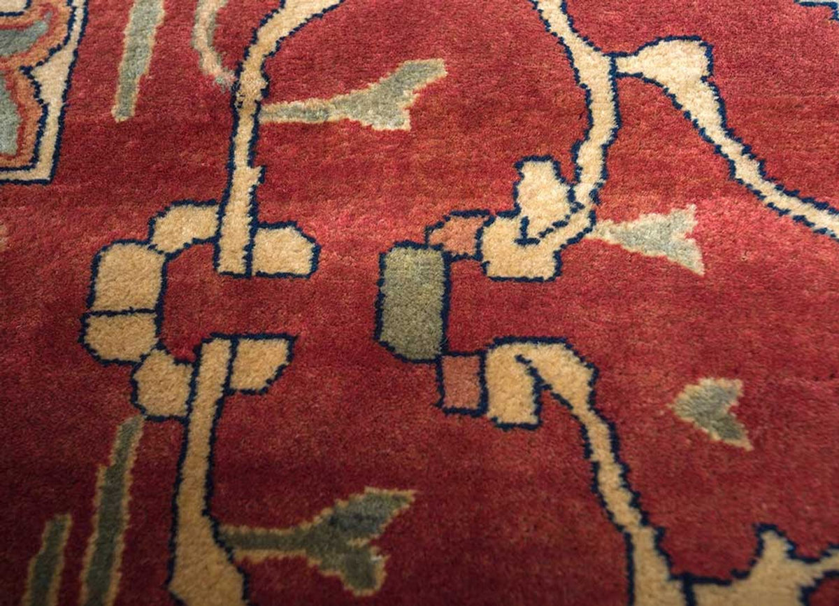 Uldtæppe - 435 x 360 cm - blå