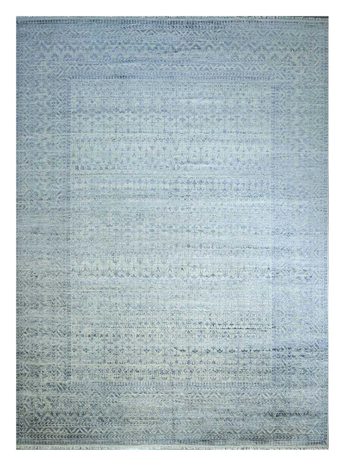 Uldtæppe - 435 x 360 cm - lyseblå