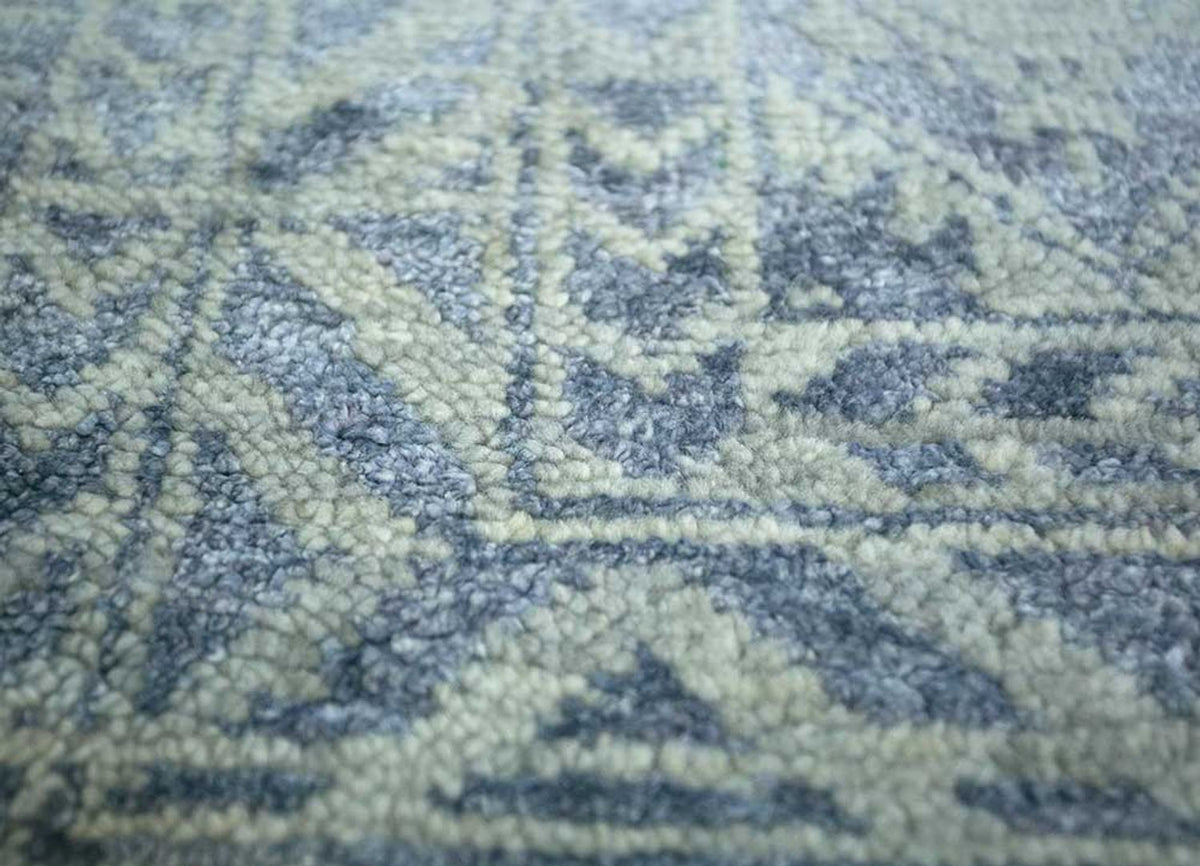 Uldtæppe - 435 x 360 cm - lyseblå