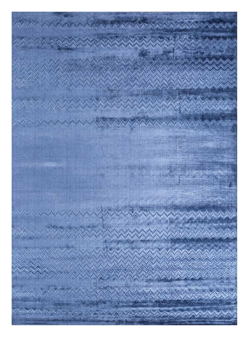 Viskose tæppe - 300 x 240 cm - blå
