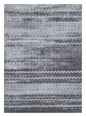 Viskose tæppe - 300 x 240 cm - blå