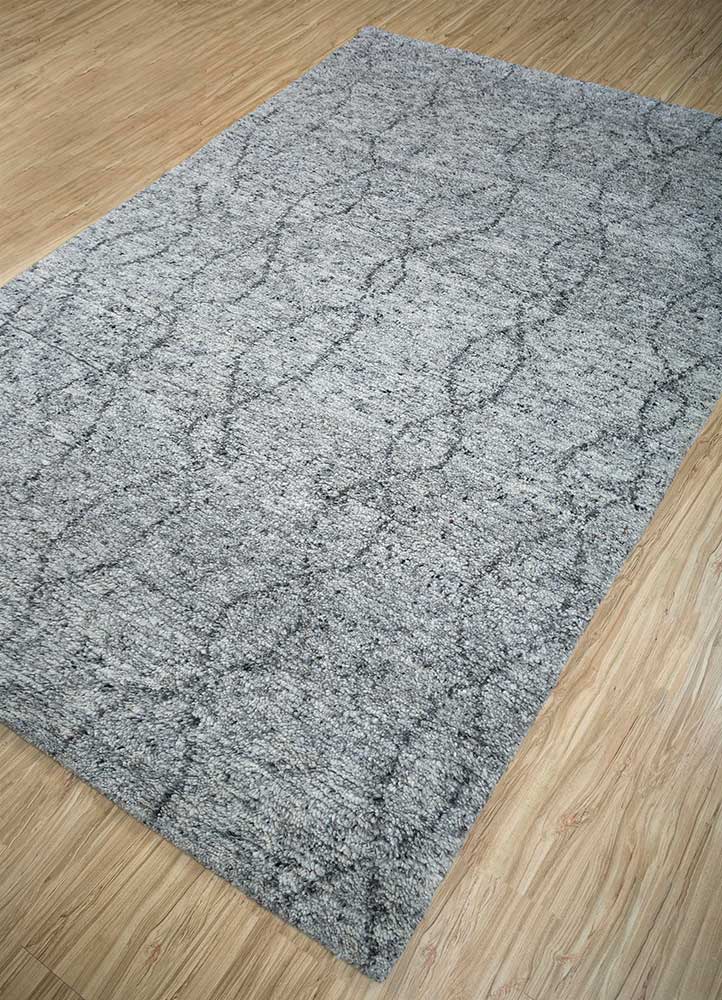 Uldtæppe - 240 x 150 cm - lysegrå