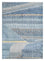 Uldtæppe - 240 x 150 cm - mørkeblå