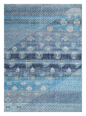 Uldtæppe - 240 x 150 cm - blå